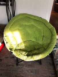 Green corduroy chair.  $75