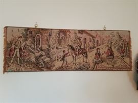 Mounted tapestry