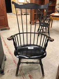 Lancaster comb-back knuckle armchair