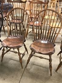 Pair of Rhode Island bow-back side chairs