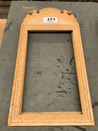 Pair of Queen Anne bird mirrors bird's eye maple, no glass