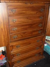 Matching chest of drawers showing drawers