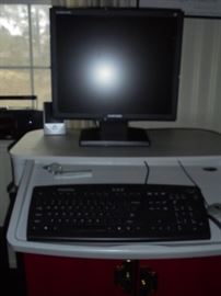 Samsung monitor & e Machine computer, keyboard & mouse 