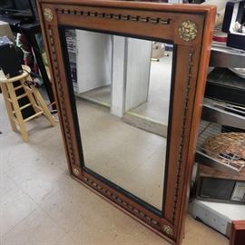 Very nice solid wood mirror. Measures 4 ft x 3 ft.   