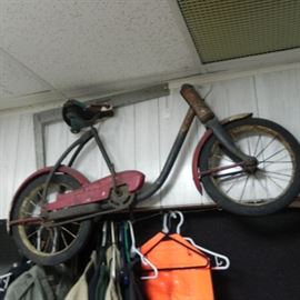 Here's what's left of a very old bike. 