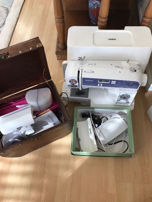 potable Brothers sewing  machine with accessories 