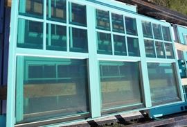 Two sets of triple windows