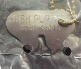 Vtg. Hush Puppies Golf Shoes Key fob 