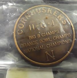 1970's Nebraska Cornhuskers Champion Ship Chip 
