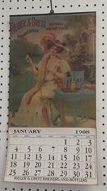 1908 Rieger & Gretz Brewers and Bottlers Calendar 
