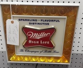 1950's Miller Beer Sign