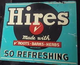 1950's-1960's Hires Root Beer Sign 
