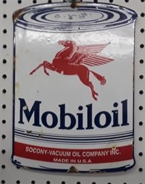 Porcelain Mobiloil Sign  