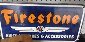 Porcelain Firestone Sign 