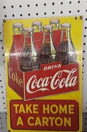 Porcelain Coke Sign 