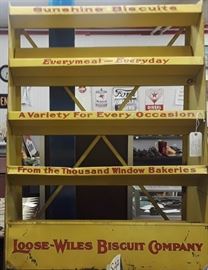 1920's Loose- Wiles Biscuits Company Display Rack 