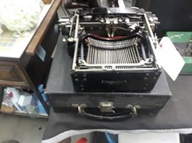 Antique Corona Typewriter and case 