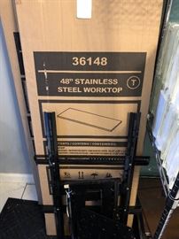 NIB stainless steel worktops, TV wall mounts