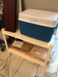 NIB copper shelf, cooler, various shelves 