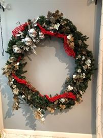 Lit wreath appx. 50 inches 