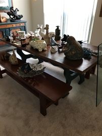 Farmhouse Style Table and Benches