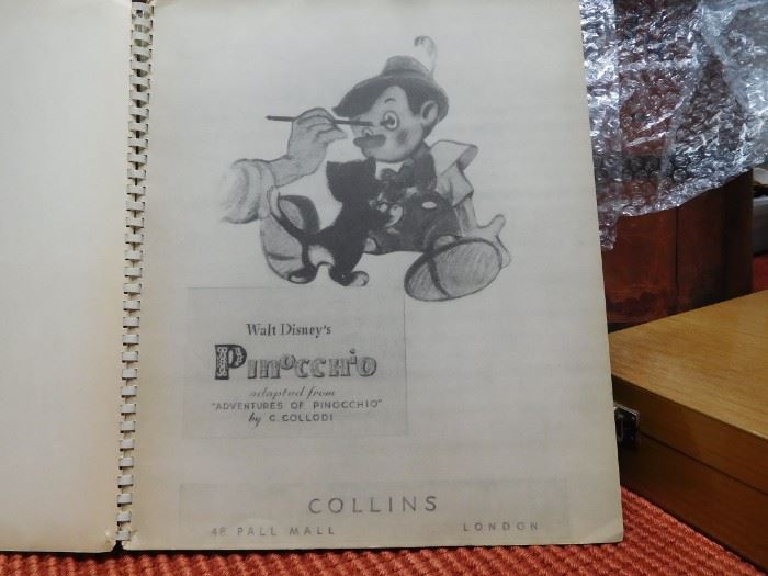 Walt Disney's Pinocchio - Copyright 1939
