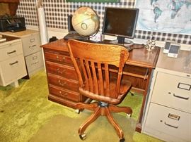 COMPUTER DESK, CHAIR