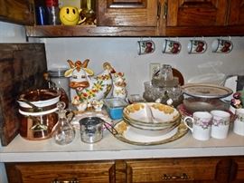 LEFTON "BOSSIE" COW COOKIE JAR, MILK SET