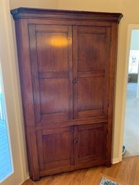 Unique Antique corner hutch