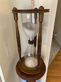 Extra large 22 1/2” vintage hour glass