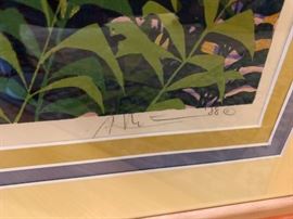 Gordon Mortensen “Tonto Creek” woodblock, signed & numbered #95 of 130