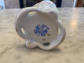 Antique Royal Bayreuth Rose Tapestry porcelain hat pin holder