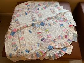 Nice selection of vintage & antique hand stitched quilts