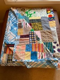 Nice selection of vintage & antique hand stitched  quilts