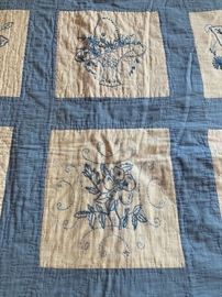 Nice selection of vintage & antique hand stitched quilts