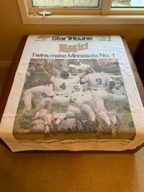 1987 Minnesota Twins World Series beach towel