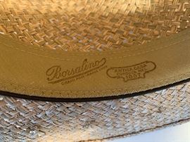 Men’s Borsalino straw hat, size Large