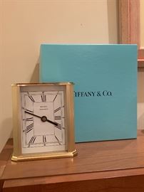 Tiffany & Co brass mantle clock 