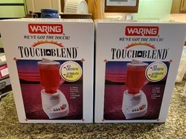 2 Vintage “NIB” Waring 3-speed Touch Blend blenders