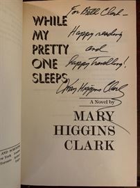 Mary Higgins Clark “While My Pretty One Sleeps” signed first edition
