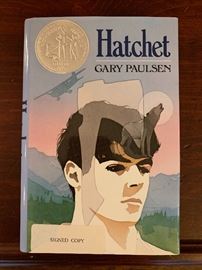 “Hatchet” by Gary Paulsen signed copy