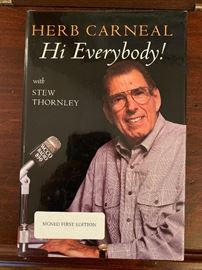 Herb Carneal’s “Hi Everybody” signed first edition