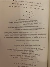 Complete seven volume First American Publication Harry Potter set