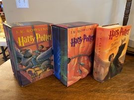 Complete seven volume First American Publication Harry Potter set