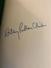 “It Takes a Village” by Hillary Rodham Clinton signed hardcover copy