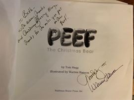 PEEF The Christmas Bear Galley Proof prepublication book used for proofreading