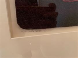 Large Renee Harris original felted wool art piece