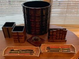 Nice selection of desk top pieces by The Original Book Works Limited, handcrafted in Gloucestershire, England