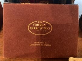 Nice selection of desk top pieces by The Original Book Works Limited, handcrafted in Gloucestershire, England