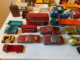 Vintage Marx, Corgi, Matchbox by Lesney, Tonka and Tootsie Toy cars